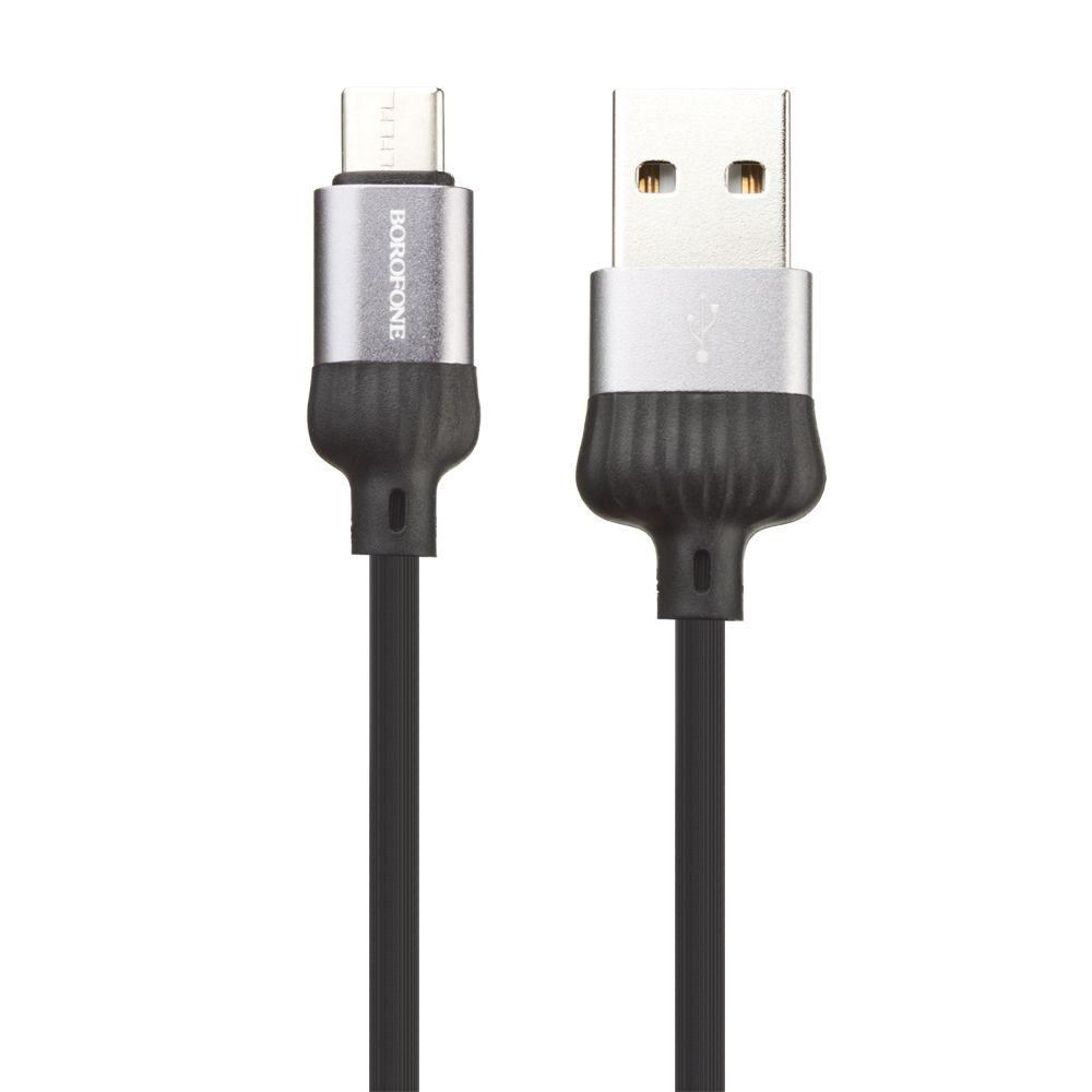 USB кабель Borofone BX28 Dignity Charging Data Cable For Type-C, серый