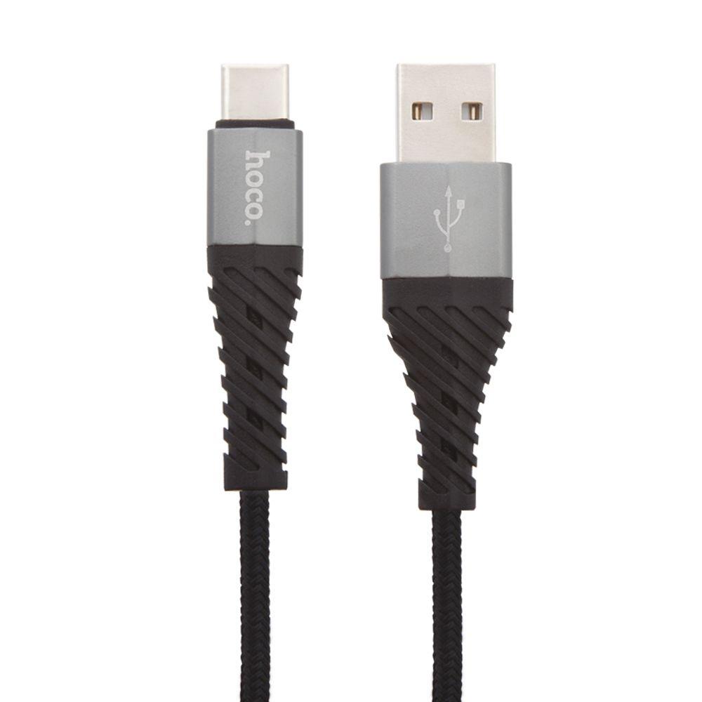 USB кабель Hoco X38 Cool Charging Data Cable For Type-C, 1 метр, черный
