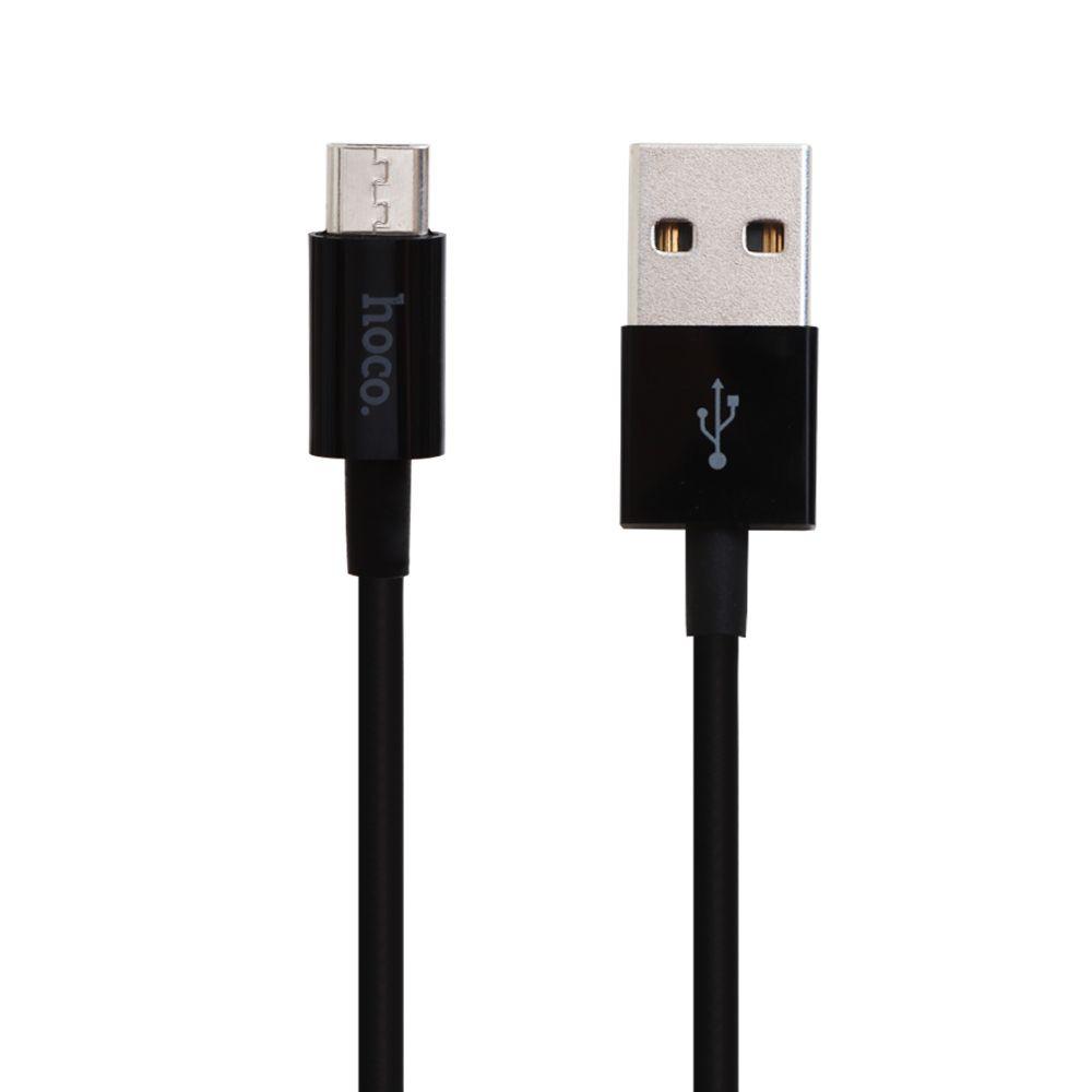 USB кабель Hoco X23 Skilled Micro Charging Data Cable, 1 метр, черный