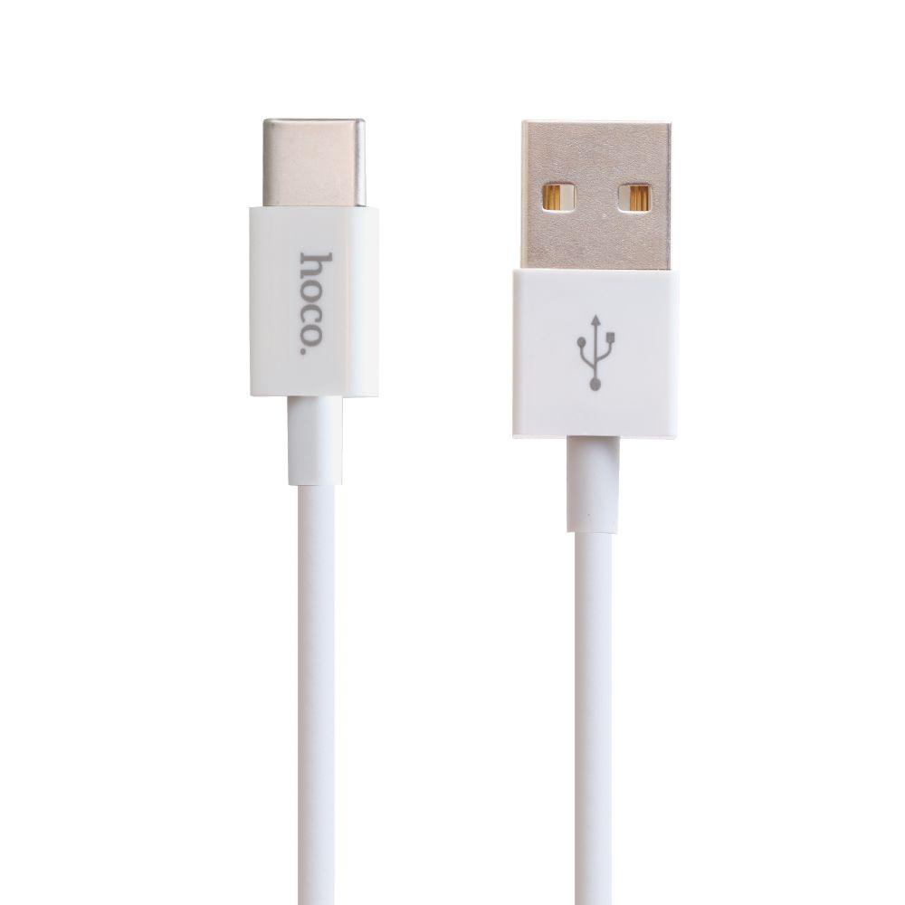 USB кабель Hoco X23 Skilled Type-C Charging Data Cable, 1 метр, белый