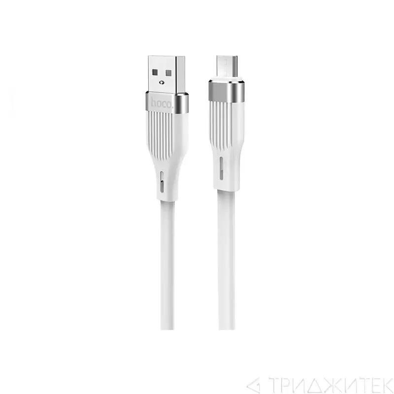 Кабель USB Hoco U72 Forest Silicone charging Cable for Micro, белый