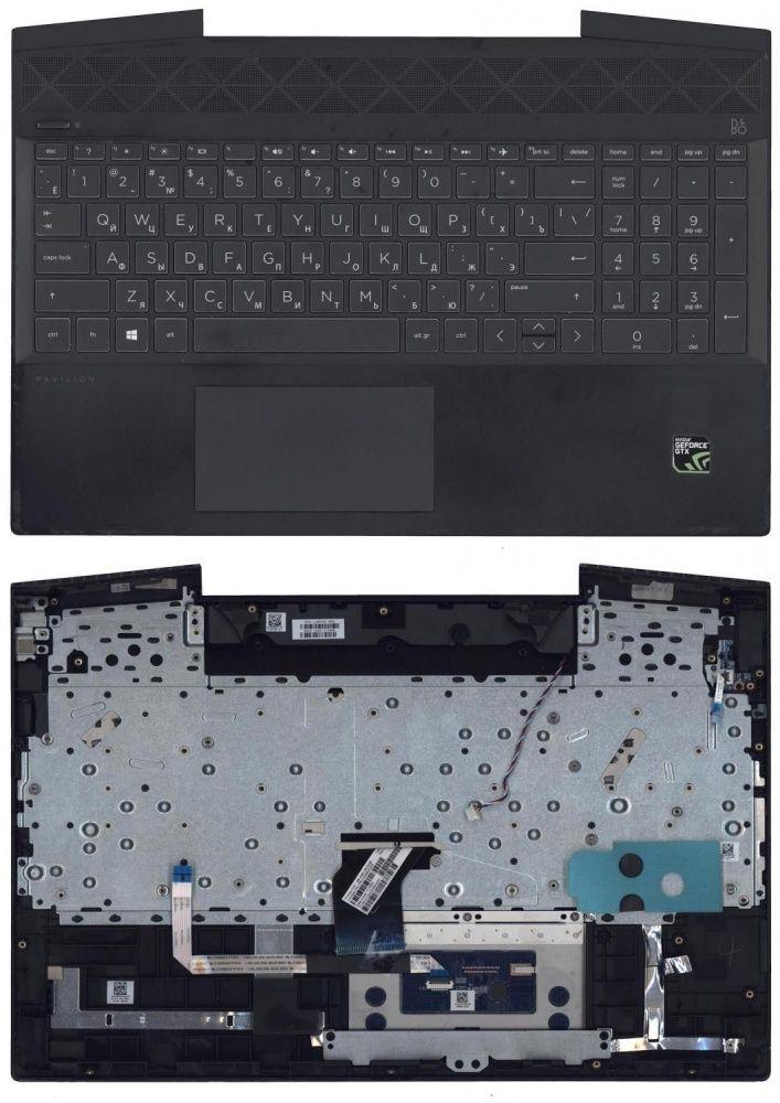 Клавиатура для ноутбука HP Pavilion Gaming 15-CX, топкейс без подсветки