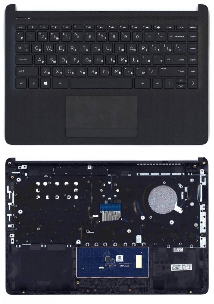 Клавиатура для ноутбука HP 240 G7, черная топ-панель