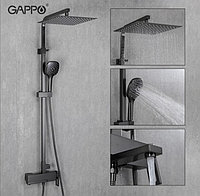 Душевая система Gappo G2417-9 оружейная сталь