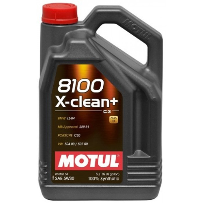 106377 MOTUL Моторное масло 8100 X-Clean 5W30 5L - фото 1 - id-p135472282
