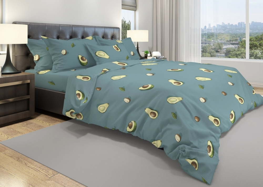 Постельное белье бязь Евро "СонМаркет" (нав. 50х70) Avocado