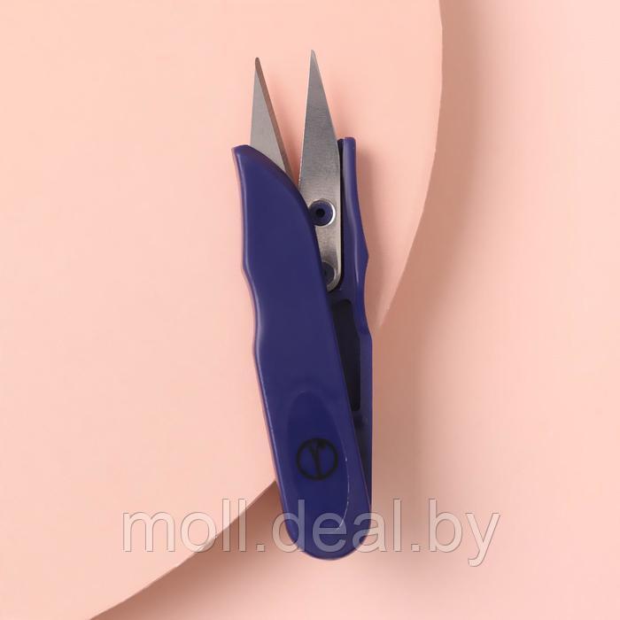 Ножницы для обрезки ниток, 10,5 см, цвет синий