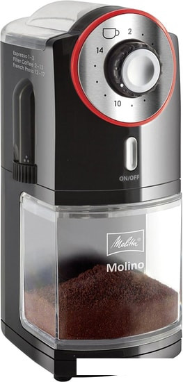 Кофемолка Melitta Molino (черный/красный) - фото 1 - id-p188446615