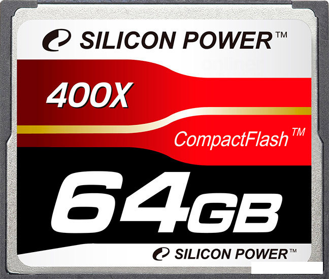 Карта памяти Silicon-Power 400X Professional CompactFlash 64 Гб (SP064GBCFC400V10)