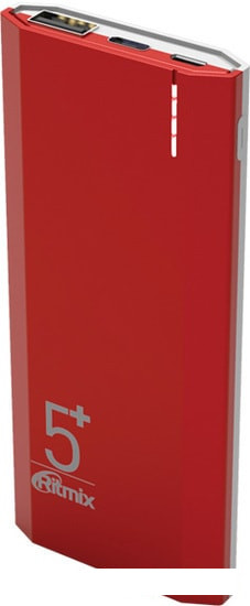 Портативное зарядное устройство Ritmix RPB-5002 (красный) - фото 1 - id-p188448870