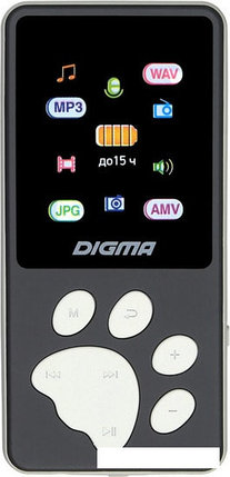 MP3 плеер Digma S4 8GB (серый/серебристый), фото 2