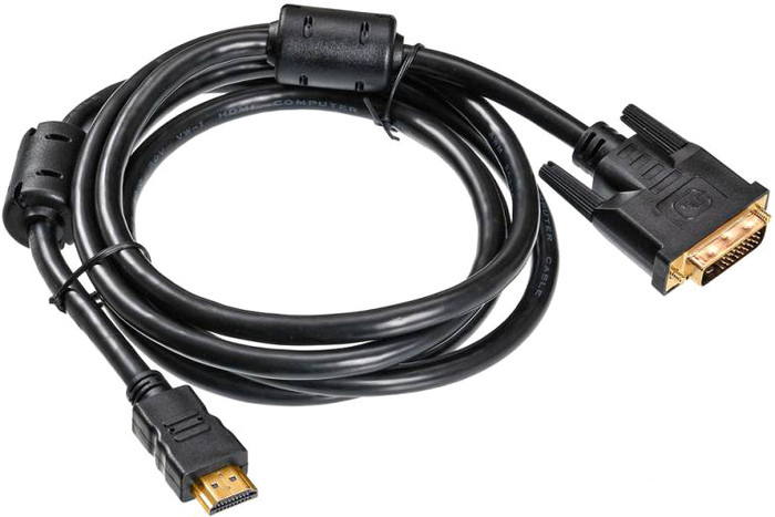 Кабель Buro HDMI-19M-DVI-D-1.8M - фото 1 - id-p188446682
