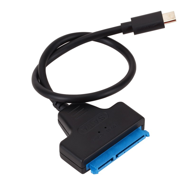 Адаптер - переходник - кабель SATA - USB3.1 Type-C для жесткого диска SSD/HDD 2.5″, черный 555635