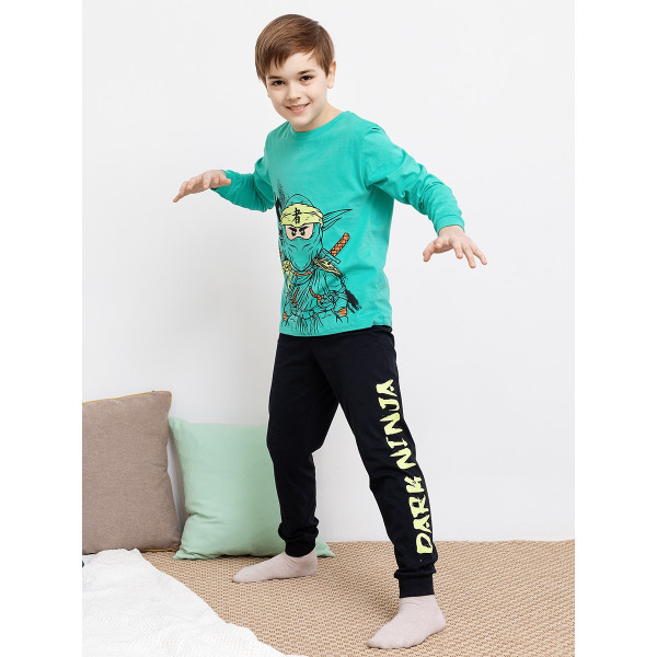 Комплект для мальчика Mark Formelle джемпер+брюки зеленый р-р 122 134 68 - фото 1 - id-p188455555