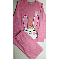 Пижама для девочки Свiтанак фуфайка+брюки (розовый) р-р 134,140-68