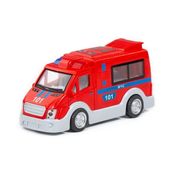 Детская игрушка автомобиль инерционный "МЧС" (свет, звук) (в коробке) арт. 79671 Полесье - фото 1 - id-p188456038