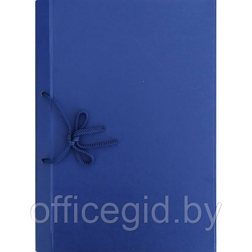 Папка для диплома "Папка дипломная", 2 отверстия со шнурком, синий (ID ...