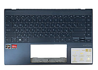 Верхняя часть корпуса (Palmrest) Asus ZenBook UX425 с клавиатурой, с подсветкой, серый, RU