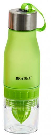 Бутылка для воды с соковыжималкой Bradex SF 0520 салатовая, 600 мл - фото 1 - id-p187462959