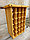 Стеллаж-консоль винный декоративный из массива сосны "Корсика" В800мм*Д450мм*Г400мм, фото 2
