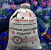 Новогодний подарочный мешок "Почта Деда Мороза" 18х22см, фото 3