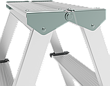 Стремянка алюминиевая двухсторонняя 2+3 ступеней NV1120 Новая высота 1120203, фото 6
