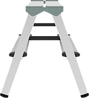 Стремянка алюминиевая двухсторонняя 2+4 ступеней NV1120 Новая высота 1120204