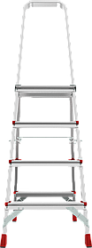Профессиональная алюминиевая стремянка с площадкой 350х260 мм NV311 Новая высота 3130108