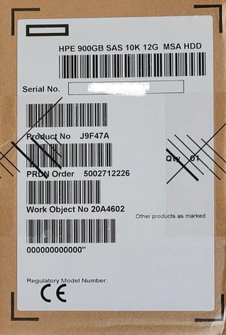 J9F47A 787647-001 Жесткий диск HP 900GB 10K 12G 2.5 SAS DP, фото 2