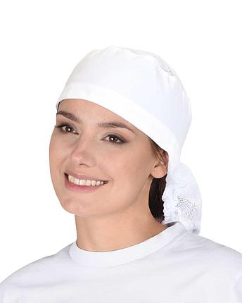 Колпак с сеткой белый, фото 2