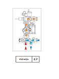 Смесительная группа для коллектора без насоса ICMA M061 (87М06150172), фото 3