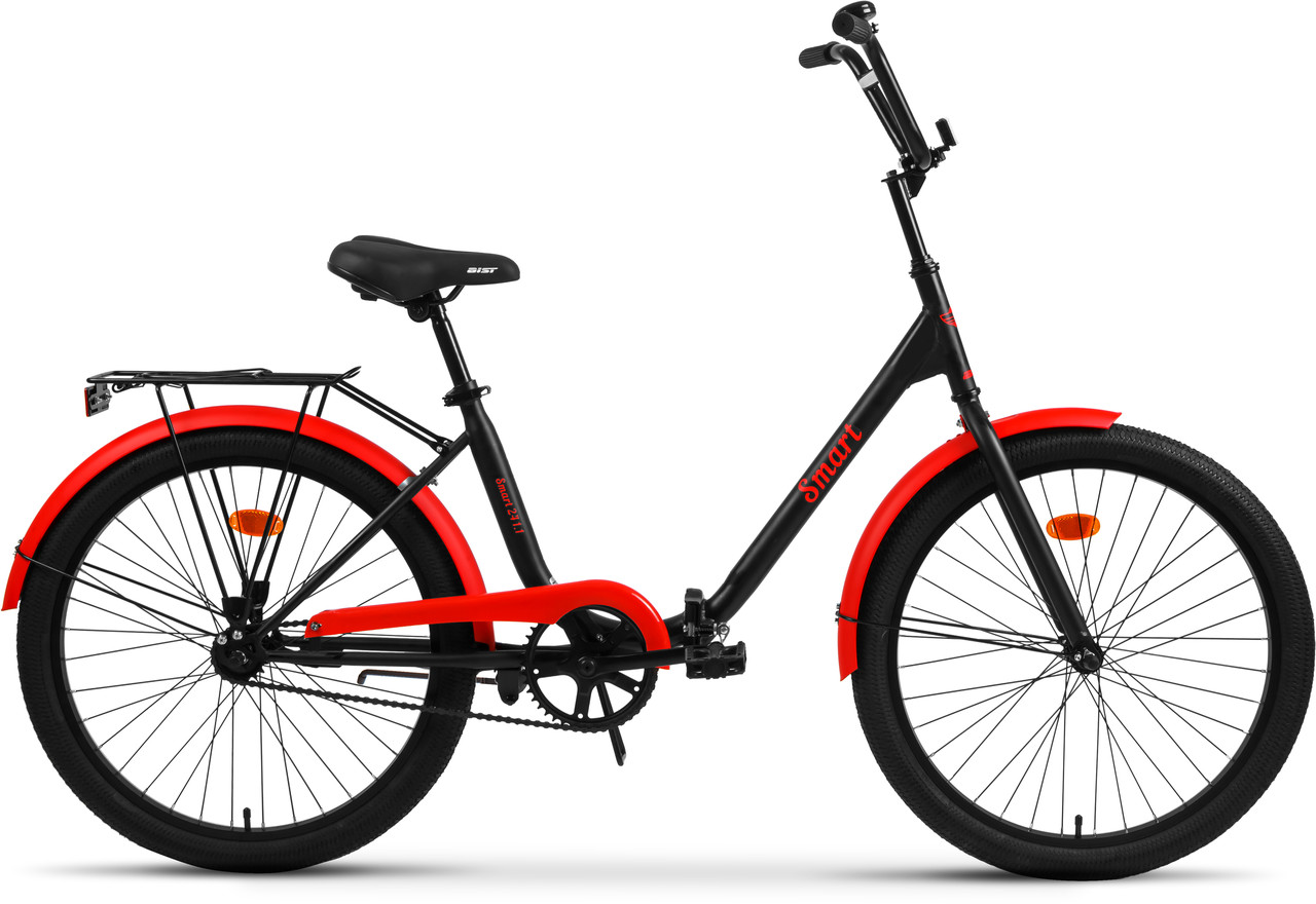 Складной велосипед Aist Smart 24 1.1 чёрный/красный