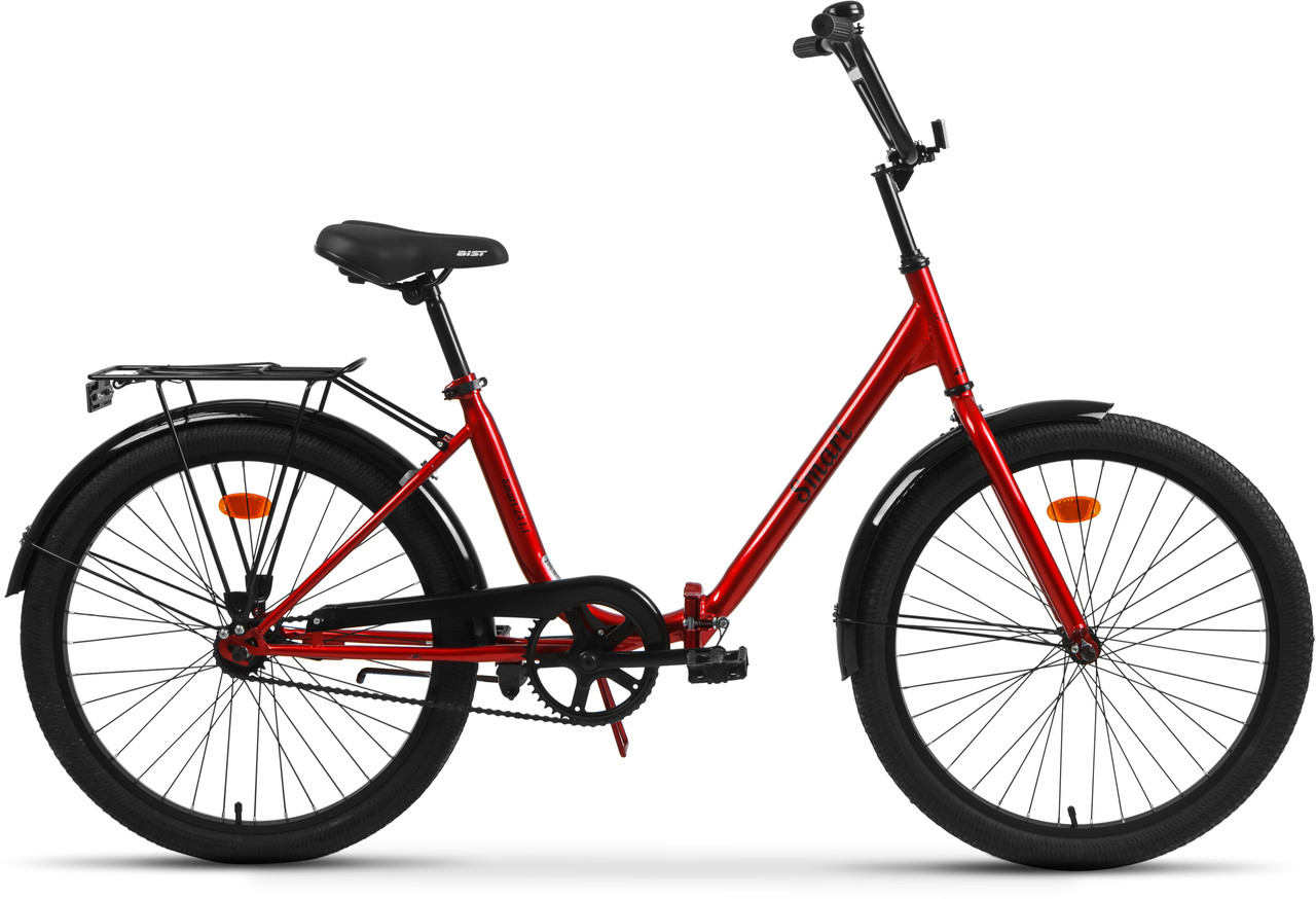 Складной велосипед Aist Smart 24 1.1 красный/чёрный