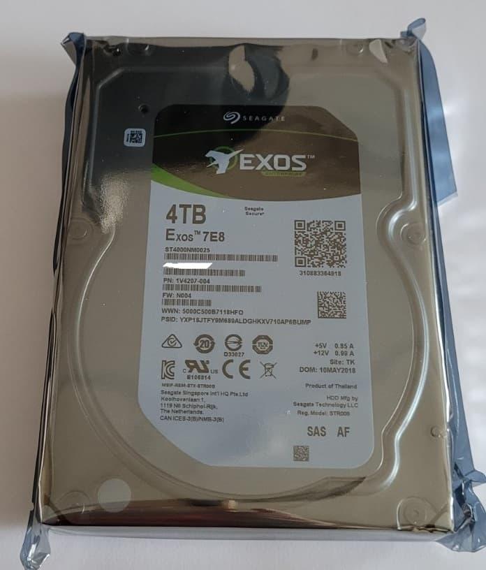 ST4000NM0025 Жесткий диск Seagate V.5 4TB 7.2K 12G 3.5 SAS 512n DP