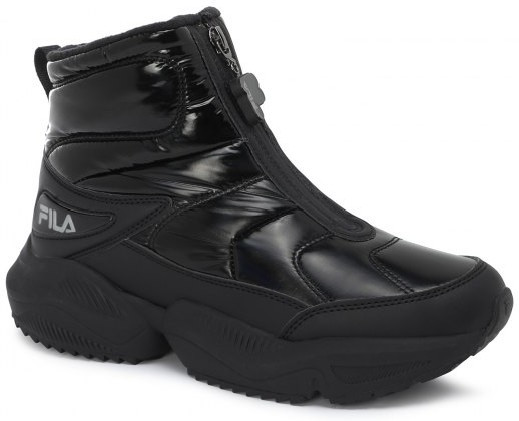 Кроссовки высокие женские утепленные Fila VIRGINIA ZIP PUFFY WNTR W черный