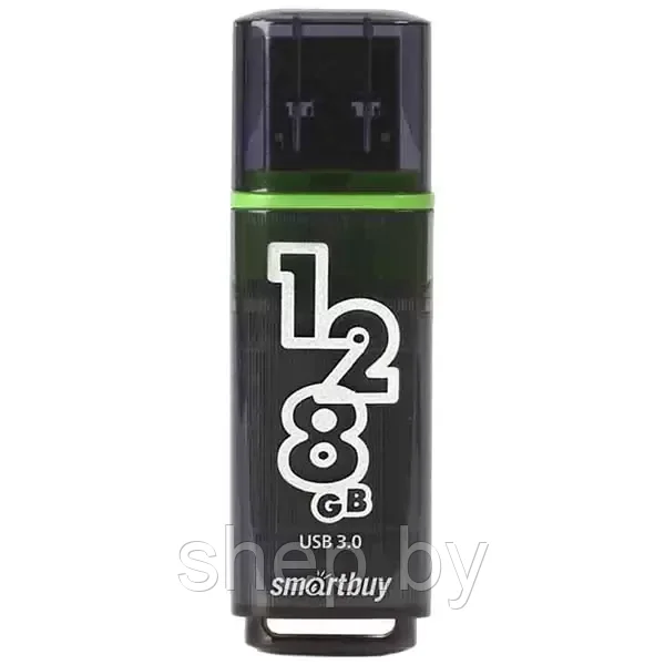 Флеш-накопитель USB 3.0/3.1 Gen1 Smartbuy 128GB Glossy Dark Grey - фото 2 - id-p188477521