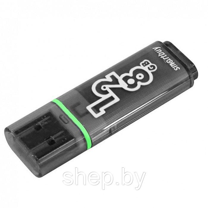 Флеш-накопитель USB 3.0/3.1 Gen1 Smartbuy 128GB Glossy Dark Grey - фото 1 - id-p188477521