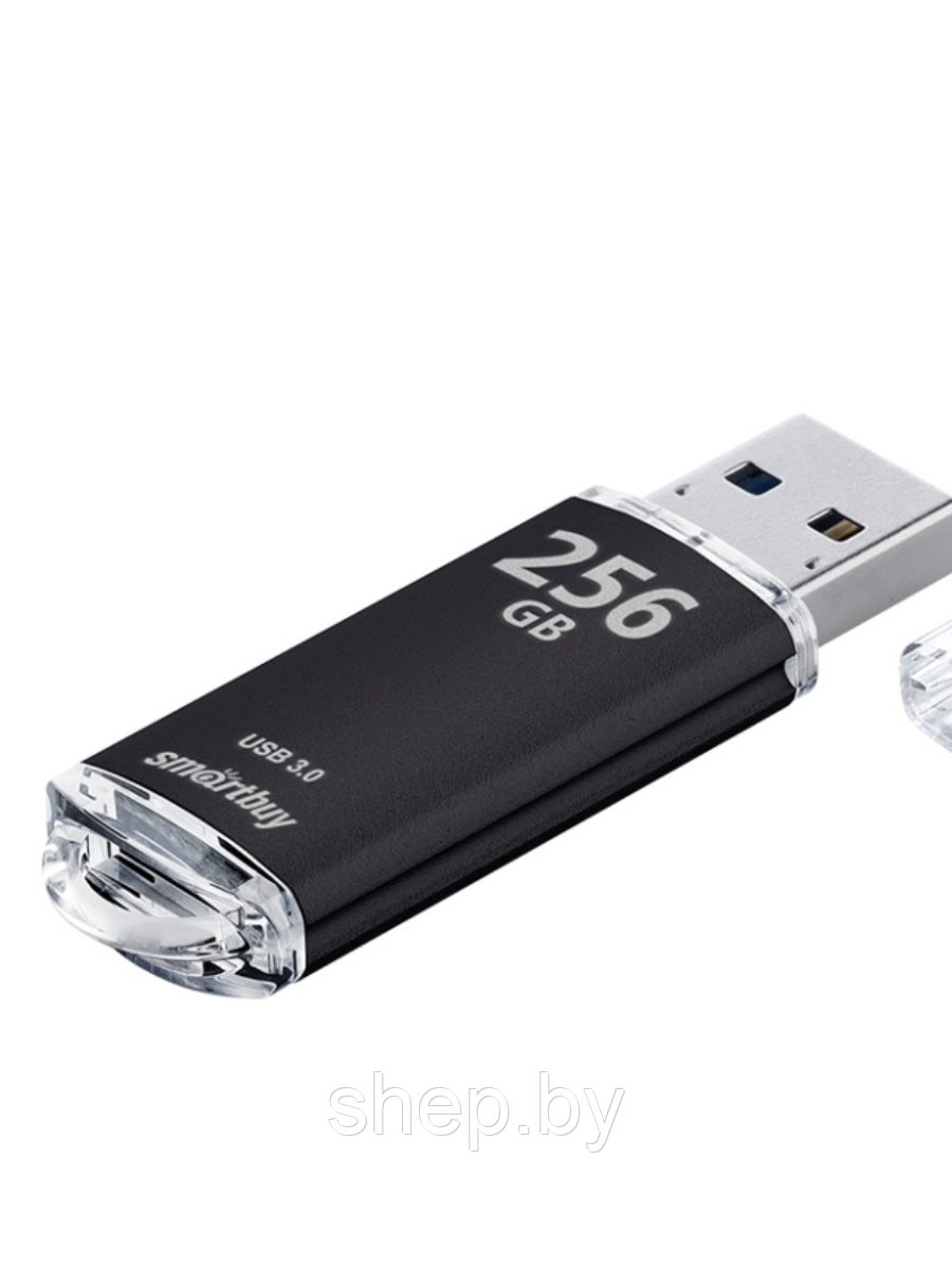 Флеш-накопитель USB 3.0 256 GB Smartbuy V-Cut Black (SB256GBVC-K3) - фото 3 - id-p188479835