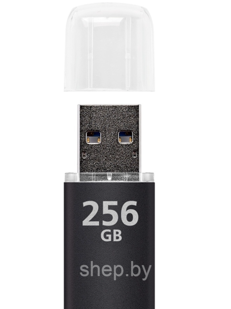 Флеш-накопитель USB 3.0 256 GB Smartbuy V-Cut Black (SB256GBVC-K3) - фото 4 - id-p188479835