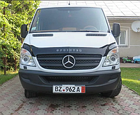 Дефлектор капота - мухобойка, Mercedes-Benz Sprinter 2006- , короткий, VIP TUNING