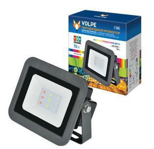 VOLPE UL-00002561 ULF-Q511 10W/RGB IP65 220-240В BLACK Мультиколор. Корпус черный., шк 5999558319519