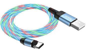 HOCO U90A Ingenious Streamer USB-Type-C 2A 1.0m синий
