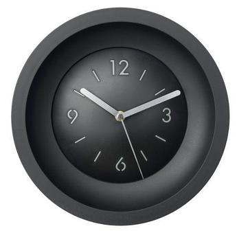 Настенные кварцевые стрелочные интерьерные круглые часы для дома TROYKA 56560520 черные на батарейках