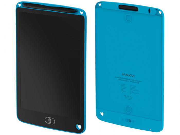 Графический планшет Maxvi MGT-01 голубой детский планшет для рисования детей - фото 1 - id-p188229539