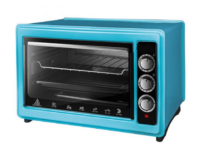 Электрическая мини печь жарочный шкаф Delta D-0123 голубая настольная духовка для дачи - фото 1 - id-p188235316