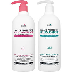 ШАМПУНЬ И КОНДИЦИОНЕР ДЛЯ ПОВРЕЖДЕННЫХ ВОЛОС LADOR DAMAGE PROTECTOR ACID SHAMPOO & CONDITIONER, 2 X 900МЛ