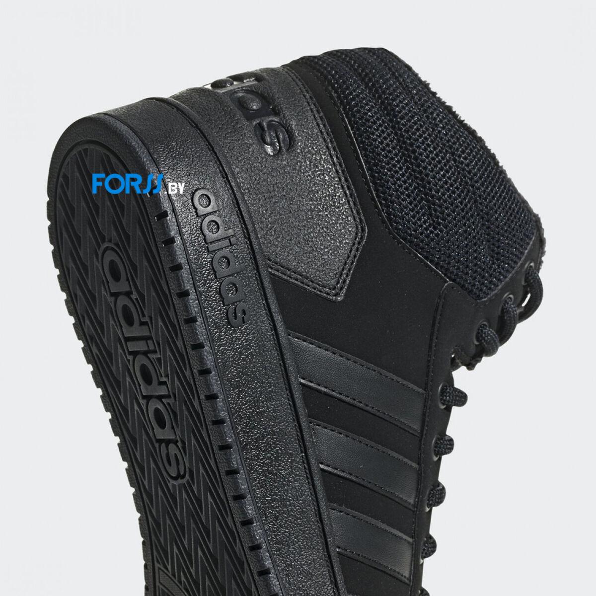Кроссовки Adidas HOOPS 2.0 MID (Black) - фото 4 - id-p188490346