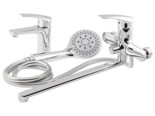 Смеситель для ванны (Lt)+ смеситель для умывальника (Lt) D35 AVCOL18-A362 AV Engineering (Пара: для ванны с