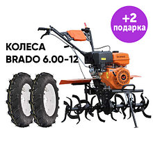 Культиватор Skiper GT-1000S + колёса Brado 6.00-12 (комплект)