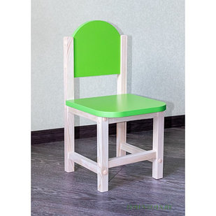 Детский стульчик для игр и занятий «Зеленый колибри» арт. SDLGN-29. Высота до сиденья 29 см. Цвет зеленый с